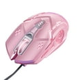 thumbnail image 1 of pitrice Gaming Mouse Low-noise 7 Color Backlight 6 Key Anti-slip Mechanical Mouse Gaming Accessory, Pink, 1 of 8