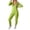 Z1 Green, variant on Women's Tracksuit Set Casual Zip Up Hoodie With Drawstring Pants Outfit For Daily Wear Comfortable Suit For Fall Winter Season Size L