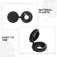 thumbnail image 3 of STOBOK 100Pcs Black Screw Hole Covers Plastic Hinged Caps for Cabinet and Furniture, 3 of 6