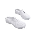 thumbnail image 3 of Frontwalk Ladies Casual Shoes Breathable Mules Closed Toe Sandals Indoor Outdoor Comfort Flats Women's Slip On Slides Clogs White 9, 3 of 9