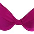 thumbnail image 3 of Hula Honey BRIGHT PINK Underwire D-Cup Bikini Swim Top, US D, 3 of 4