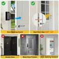 thumbnail image 3 of Door Lock, Upgraded  Door Reinforcement Lock, 3" Withstands 1000 lbs of Impact for Inward Swing Doors, Defender Door Locks for  Safety,  Unauthorized Entry (Black), 3 of 6
