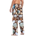 thumbnail image 6 of joogoo Men's Pajama Pants Stones Colorful Cotton Long Sleepwear Lounge Pants L, 6 of 7