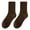 Brown, variant on Dyfzdhu Women Solid Color Socks Mid Tube Autumn Winter Cotton Pile Socks Tube Socks