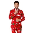 thumbnail image 2 of Men's Opposuits Christmas Festivity Red Suit, 2 of 7