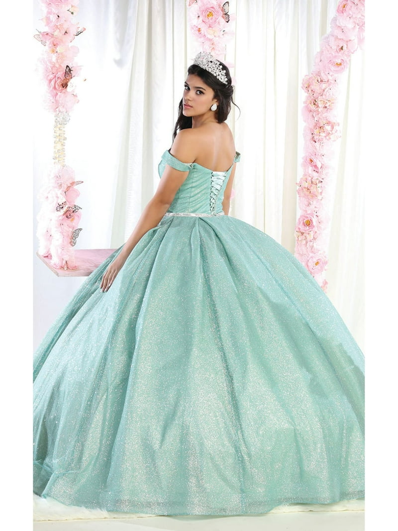 Womens Sage Quince Party Pageant Sweet 16 Long Sweetheart Off The