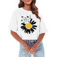 thumbnail image 4 of Otvok Fashion Women Summer Printing Round-Neck T-Shirt Short Sleeve Casual Blouse, 4 of 6