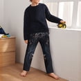 thumbnail image 5 of Susaid Majestic Black Yak Print Soft Teen Sleep Pants, Long Pajama Bottoms with Two Pockets and Elastic Waist, Designed for Ages 5-16-Small, 5 of 6