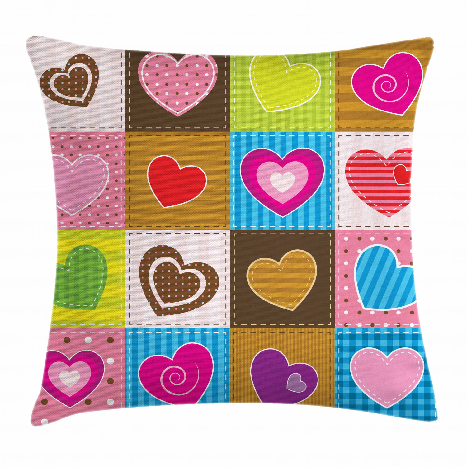 Cute heart shaped decorative pillow