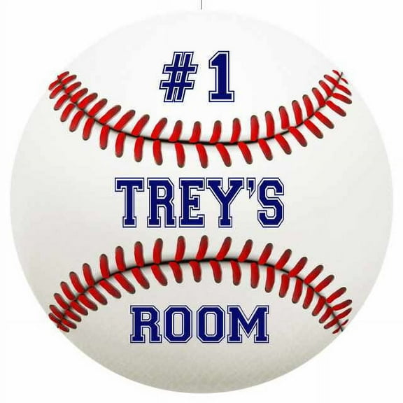 TREY'S Bedroom 14" Round Metal Sign Boys Room Wall Decor Gift 100140030251