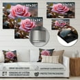 thumbnail image 4 of Designart "In Pink Flowers Serenity painting" Floral Metal Wall Decor, 4 of 5