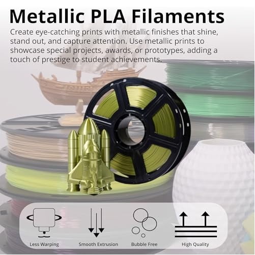 MakerBot 375-0082A Metallic Color Series 1.75mm PLA Filament for Sketch and Sketch Large Printers (Patina Bronze, 2.2 Lb)