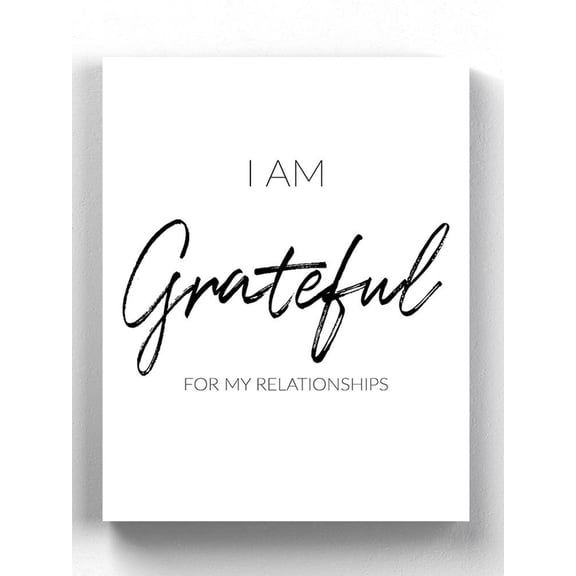 I Am Grateful Wrapped Canvas  -Smartprints Designs,
