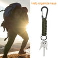 thumbnail image 5 of Uxcell Paracord Keychain, Braided Lanyard Key Clip D Rings Survival Keychains Green, 5 of 6