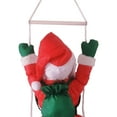 thumbnail image 4 of Hanging Ornament Christmas Doll Figurine Xmas Tree Climbing Santa Claus Doll Toy on Rope Ladder for Holidays Home Decorations, 4 of 8