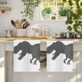 thumbnail image 4 of Cartoon Animals Kitchen Towels Set of 2, Funny Minimalism Grey Silhouettes Absorbent Dish Towels for Kitchen, Microfiber Hand Towel, Quick Drying Tea Towel for Cleaning Decorative Dishcloths, 4 of 7