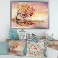 thumbnail image 3 of Designart 'Orange and Yellow Autumn Tree' Traditional Framed Art Print, 3 of 4