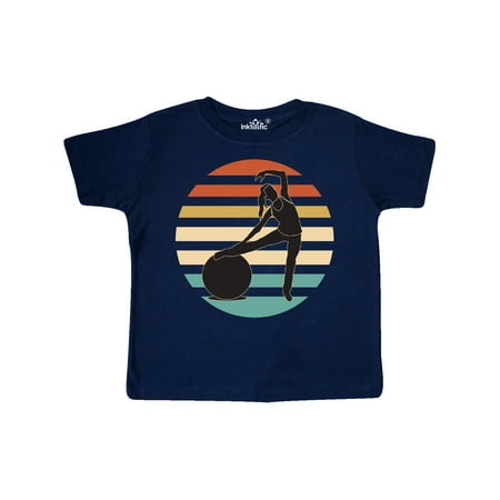 

Inktastic Pilates Fitness Retro Exercise Gift Toddler Toddler Girl T-Shirt