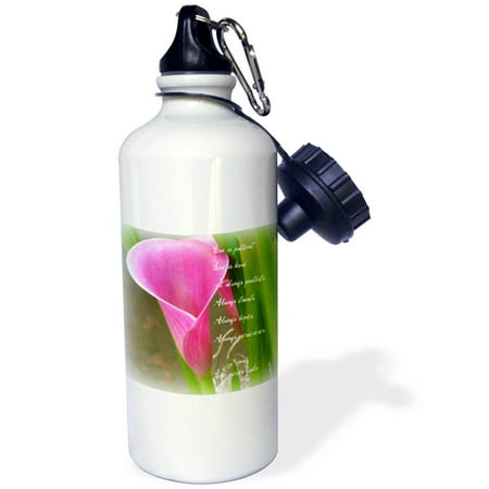 

Love is Patient Pink Calla Lily Flower - Photography - Inspirational 21 oz Sports Water Bottle wb-49760-1