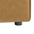 thumbnail image 6 of Modway Mingle Vegan Leather Armless Chair in Tan, 6 of 8