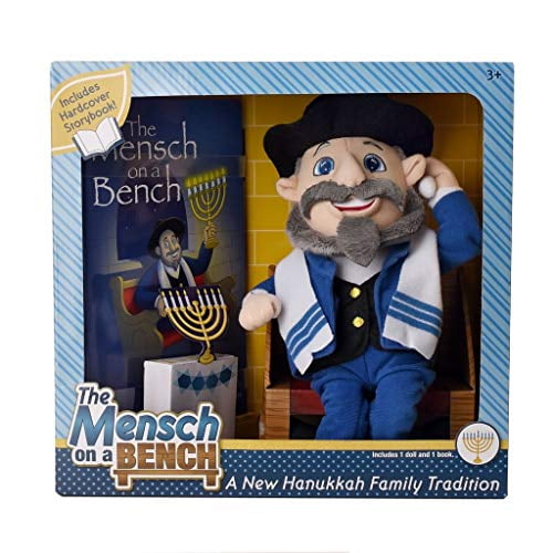 Mensch on a Bench The As Seen on Shark Tank Hanukkah Decor with
