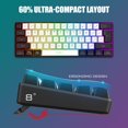 thumbnail image 3 of Combo de teclado y ratón para juegos RedThunder con cable 60% RGB, 3 of 7