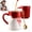 Red, variant on Heat Sensitive Color Changing Coffee Mug, Ceramic Heart Shaped Magic Mug with Pixel Art Heart Pattern, Reactive Matte Black to Red Heart Design for Coffee and Tea, Gift for Beloveds (#Red)