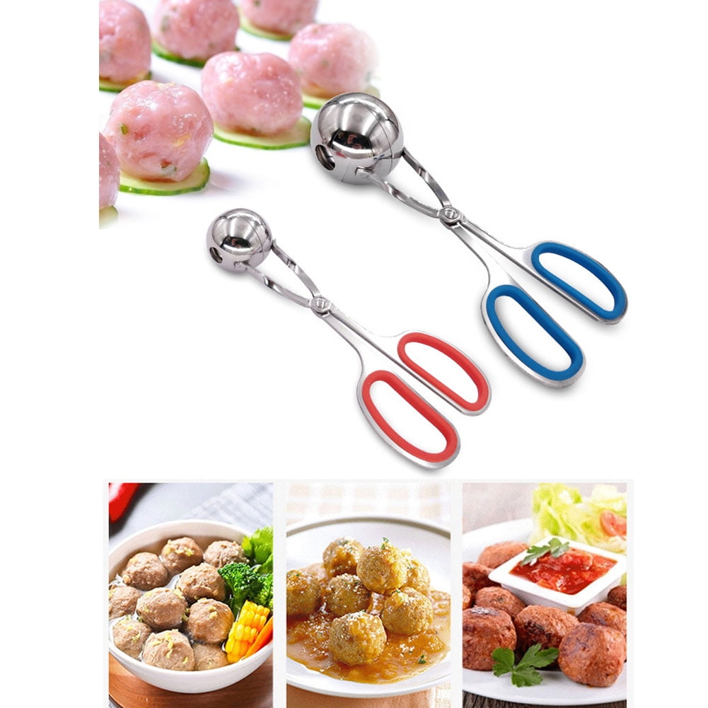 Non Stick Stainless Steel Stuffed Meatball Clip Maker Mold Cooking Tool Kitchen 