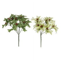 Darice Chritmas Bush Holly X6 X2Ast Green White 13In