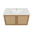 thumbnail image 3 of Classe 36" Wall-Mounted Bathroom Vanity in Oak, 3 of 15