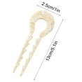 thumbnail image 3 of Hair Pin, U Shaped Hair Clip, Acetate Fashion Hairpin for Bun and Half Up Hairstyles, Lightweight Durable Plastic Hair Accessories with Leopard Floral Gradient Patterns, 3 of 7