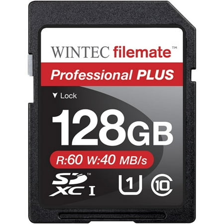 Wintec Filemate Professional Plus 128GB SDXC UHS-1 Memory Card Class 10