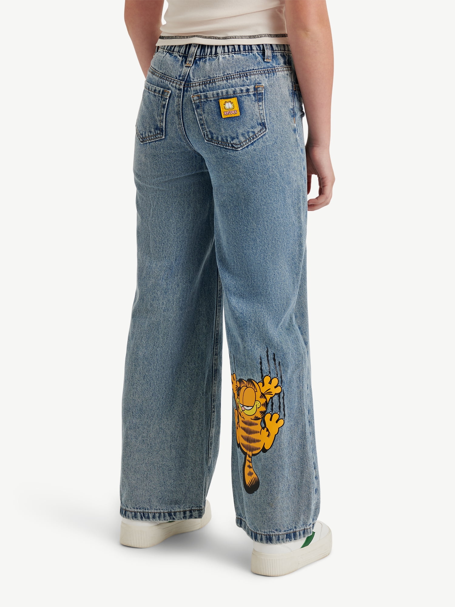 Justice x Garfield Girls Collab Jeans, Sizes 6-18, Slim & Plus