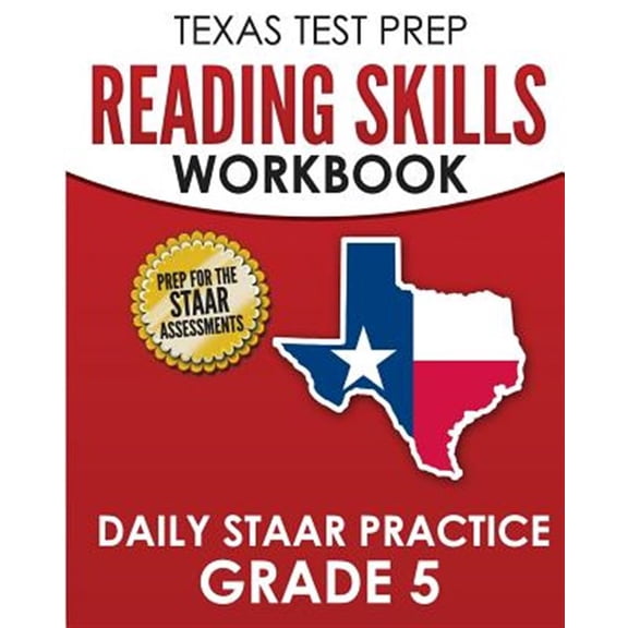 Pre-Owned Texas Test Prep Reading Skills Workbook Daily Staar Practice Grade 5: Preparation for the Staar Reading Tests