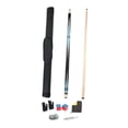 thumbnail image 3 of AWHAO Billiard Pool Cue Sticks Pool Cue Sticks Wood Split Two Section Practice Equipment Billiard Rod Anti Slip Grip PU Material Suitable for Family Corpora blue, 3 of 9
