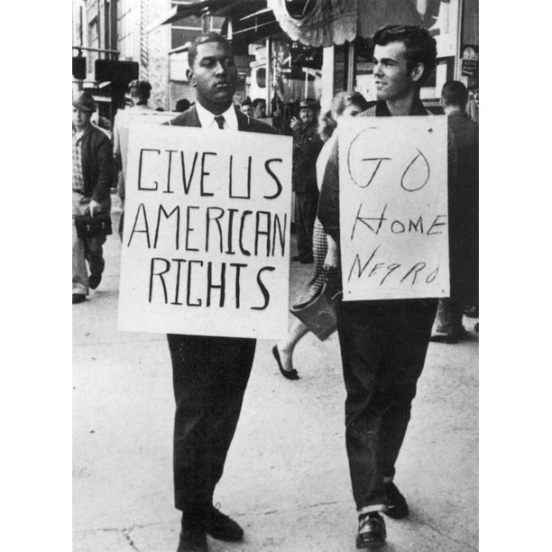 Greensboro Sit-In 1960 Na Black Student Pickets Outside WoolworthS At