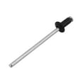 thumbnail image 6 of 120Pcs/Set M2.4 M3.0 M3.2 Black Aluminium Blind Rivets Nail Decoration Rivets For Furniture Assortment Kit Hw078,1 box * Blind Rivets,silver & black, 6 of 8