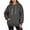 Gray, variant on Hoodie Zaewscy Women's Winter Long-Sleeved Hooded Kangaroo Pocket Drawstring Casual Home Jacket Top