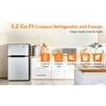 thumbnail image 5 of Zzistar 3.2 Cu. Ft Mini Fridge ,128L Compact Refrigerators with Freezer Refrigerator ,5 Adjustable Thermostat Settings, 5 of 8