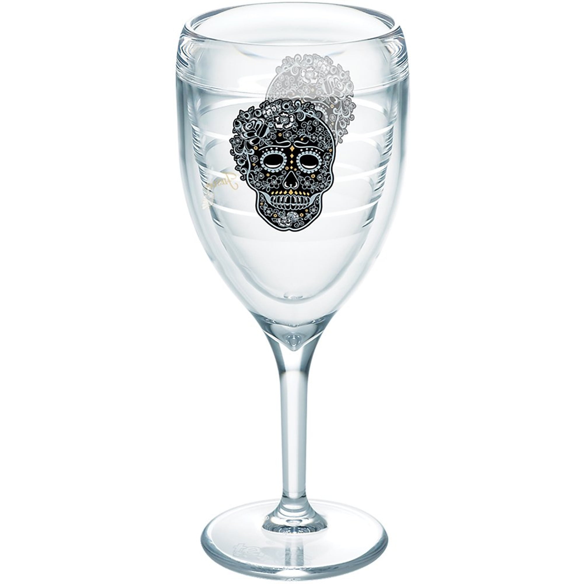 Fiesta Skull and Vine 9 oz Wine Glass