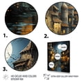thumbnail image 3 of Designart "Sunlit Mystical Watercourse" Cityscapes Floater Framed Wall Decor, 3 of 7