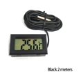 thumbnail image 4 of Cateissary Termómetro digital con sonda Pantalla LCD de 2M -50 °-110 ° Detector de temperatura Incubadora de automóviles Medidor de humedad Electrónica Negro, 4 of 6