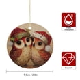 thumbnail image 2 of Christmas Ornament Christmas Owls-1 Stocking Name Tags Funny Commemorative Ornaments & Gift Xmas Gift, 2 of 8