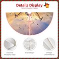 thumbnail image 4 of Daiia Wildlife Protection Drawing Merry Christmas Tree Skirt , Xmas Large Lace-up Tree Skirt, Santa Snowflakes Rustic Home Decorations New Year Party Farmhouse Decor-30", 4 of 7