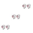 thumbnail image 1 of Pendientes de Cobre Qarigey 1 par Joyería de Moda Accesorio DIY Rosa, 1 of 6