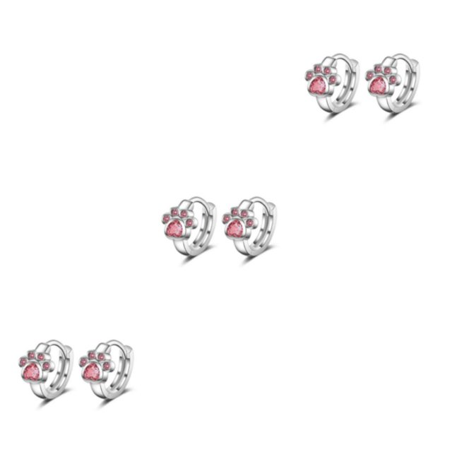 Pendientes de Cobre Qarigey 1 par Joyería de Moda Accesorio DIY Rosa