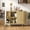 Oak, variant on MARNUR Sideboard Buffet Cabinet 40" Storage Cabinet with 2 Sliding Tambour Doors, Adjustable Shelves for Kitchen, Living Room, Hallway, Entryway