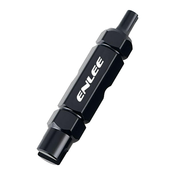 Herramienta extractora de núcleo de válvula para neumáticos de bicicleta multifuncionales Presta Schrader Equipment Negro