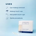 thumbnail image 3 of Bastoncillos Swabs Clean Skin Club Clean, paquete de 2, 1000 unidades, 3 of 6