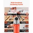 thumbnail image 2 of Corded Oscillating Multitool 2.2Amp 22000OPM Multi Tool Kit with Saw Blades & Sanding Accessories, 2 of 9